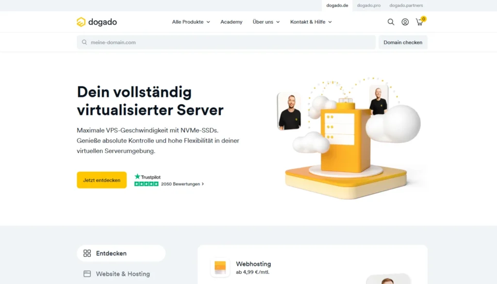 Webhosting-Vergleich - dogado