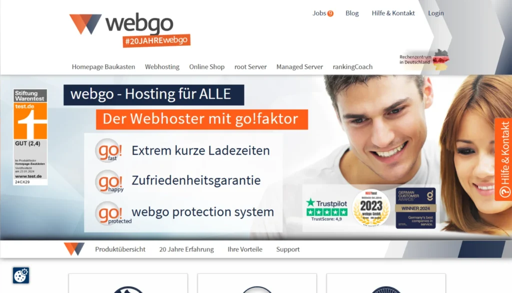 Webhosting-Vergleich - Webgo