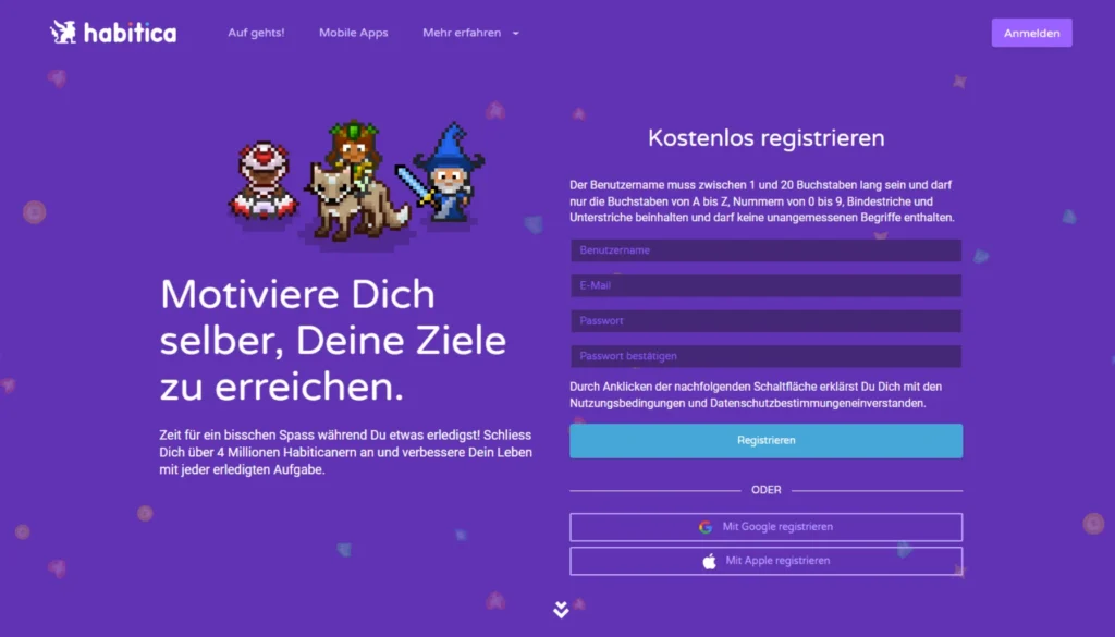 Zeitmanagement - Habitica