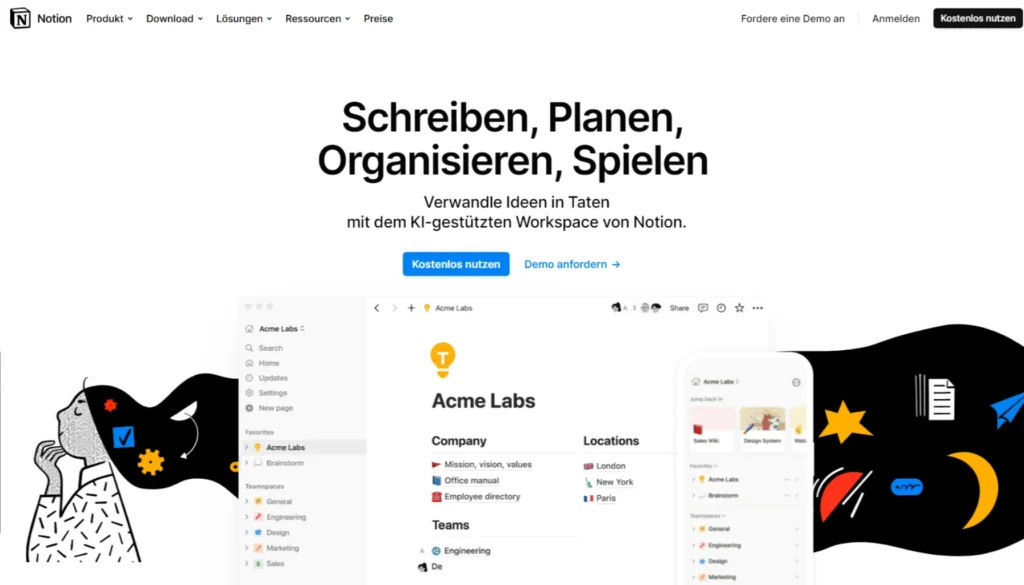 Zeitmanagement - Notion